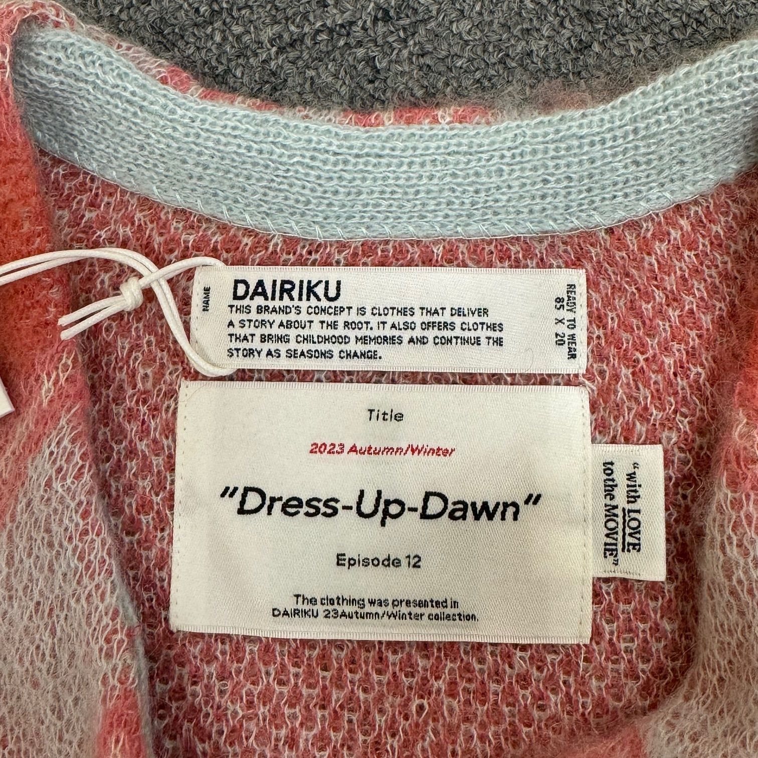 定価41800円 新品 DAIRIKU 23AW Mohair Border Cardigan モヘヤ