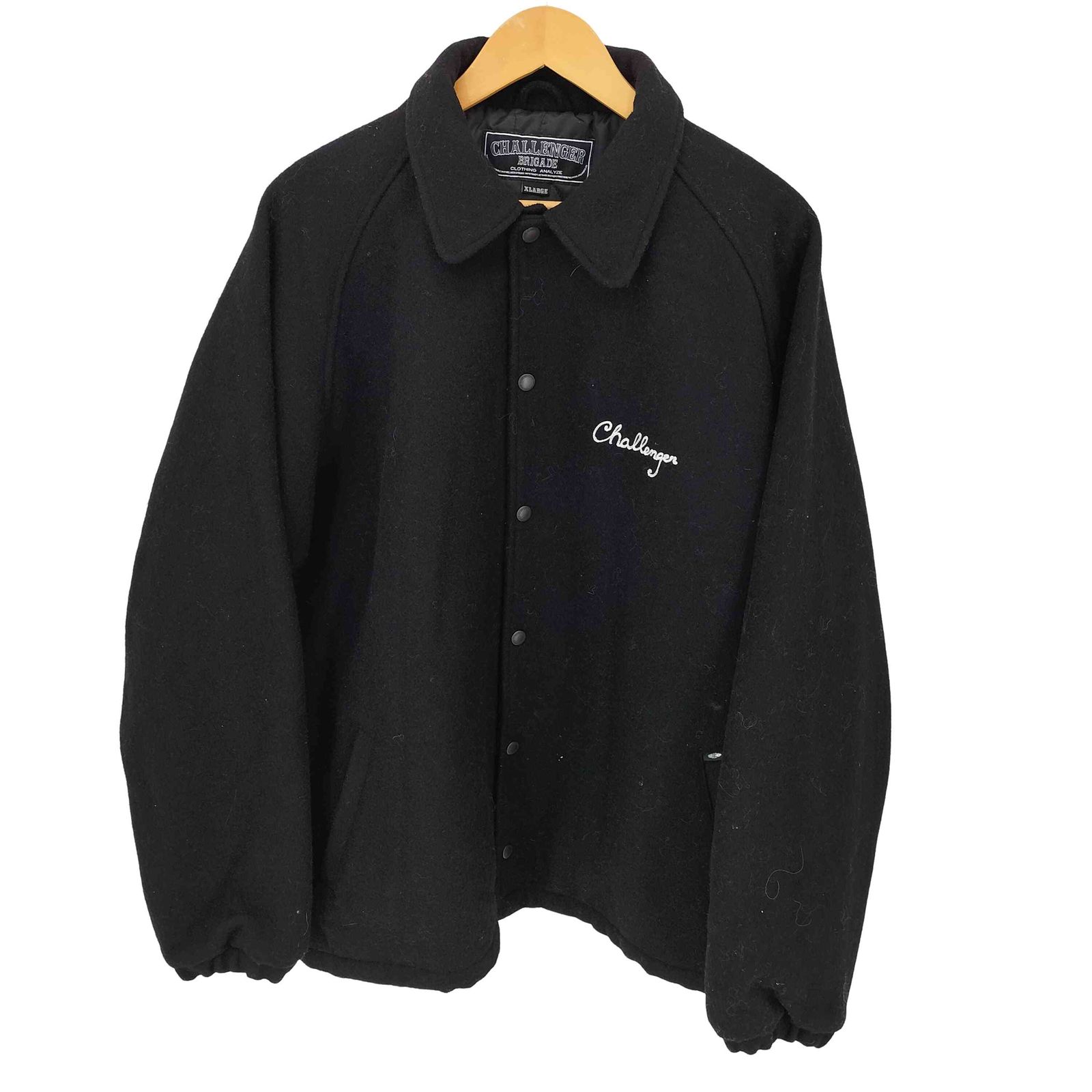 CHALLENGER（チャレンジャー）MELTON CLUB JACKET（メルトンクラブジャケット）／ラージサイズ　黒