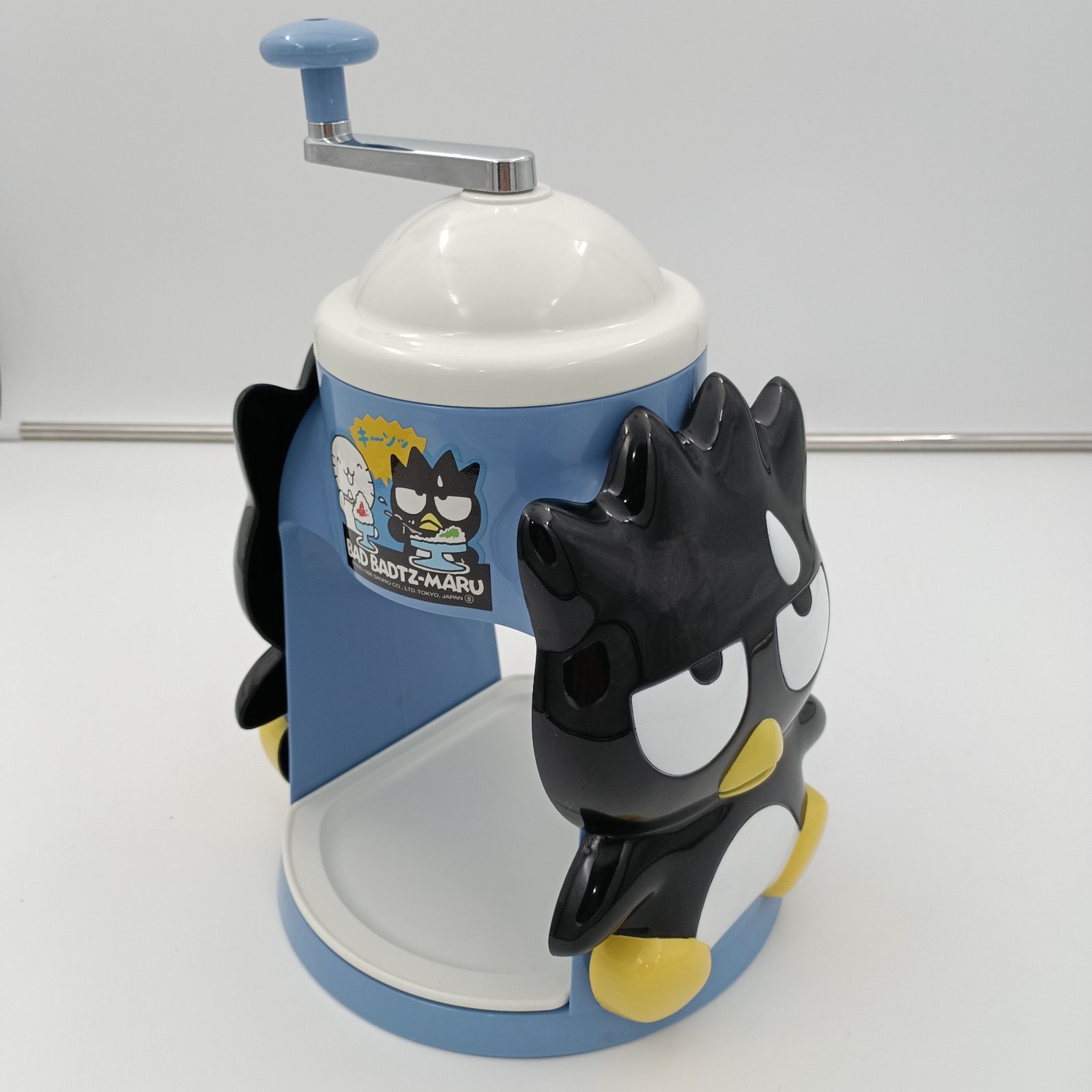 未使用✨Sanrioバッドばつ丸　かき氷機 手動式　高さ31㎝　箱なし経年 K-0015】そろそろ非公開 Doshisha ドウシシャ BAD BADTZ-MARU ばつ丸