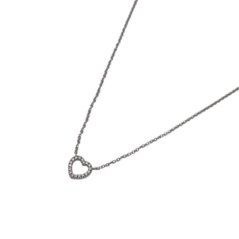 TIFFANY&Co.】ティファニー メトロハート ネックレス K18