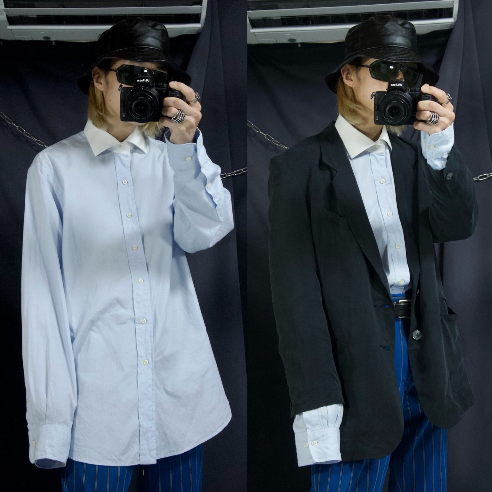 90s Polo by Ralph Lauren クレリックシャツ XL 90s POLO RALPH LAUREN ポロラルフローレン スタンドカラー