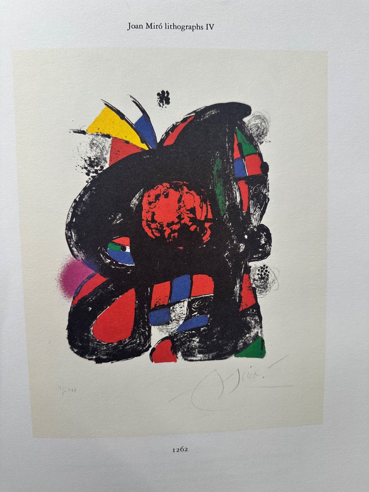 リトグラフ版画　本の挿入版画　ジョアンポンク リトグラフ版画 本の挿入版画 ジョアンポンク