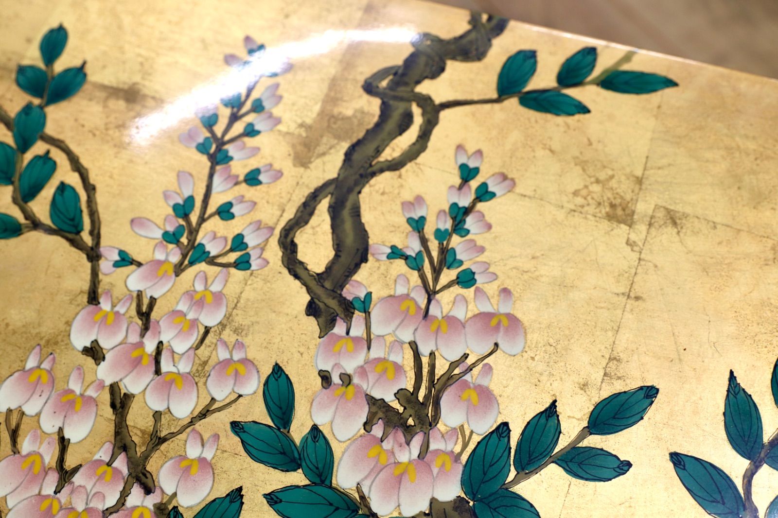 快美な GMIS302○中国美術 民藝 アンティーク サイドキャビネット サイドボード チェスト 引き出し収納 ゴールド 李朝家具 全品全国 送料無料！