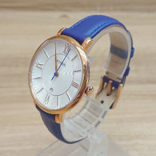 FOSSILネイビー×ゴールド