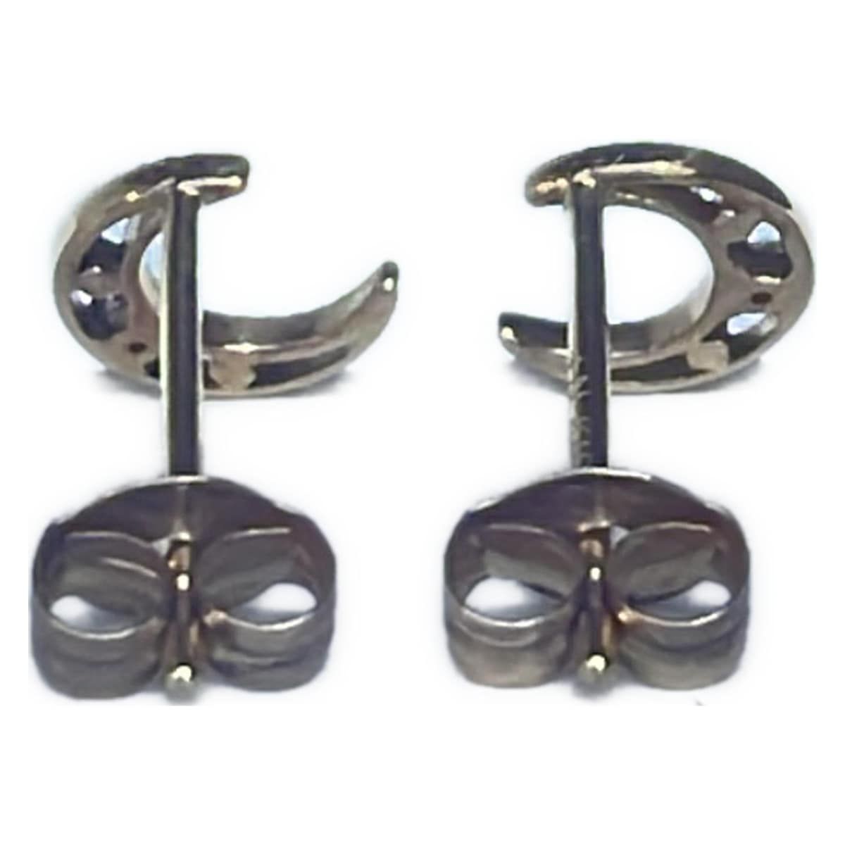 NOJESS ノジェス ピアス - K10PG×ダイヤモンド 総2Pダイヤ 片側1Pダイヤ ダイヤ総0.01カラット