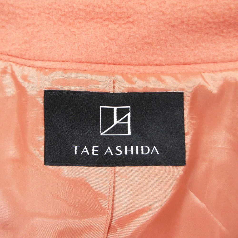 極美品 タエアシダ TAE ASHIDA ポンチョ コート ベルト付き ゆったり 24AW タエ アシダ TAE ASHIDA ダブルフェイスモッサポンチョ風