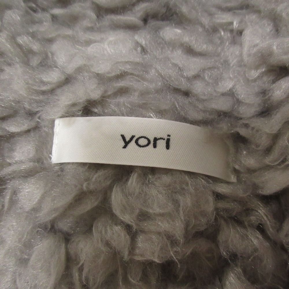 美品 22AW yori ヨリ プードルフードジレ ボア ベスト YR2225