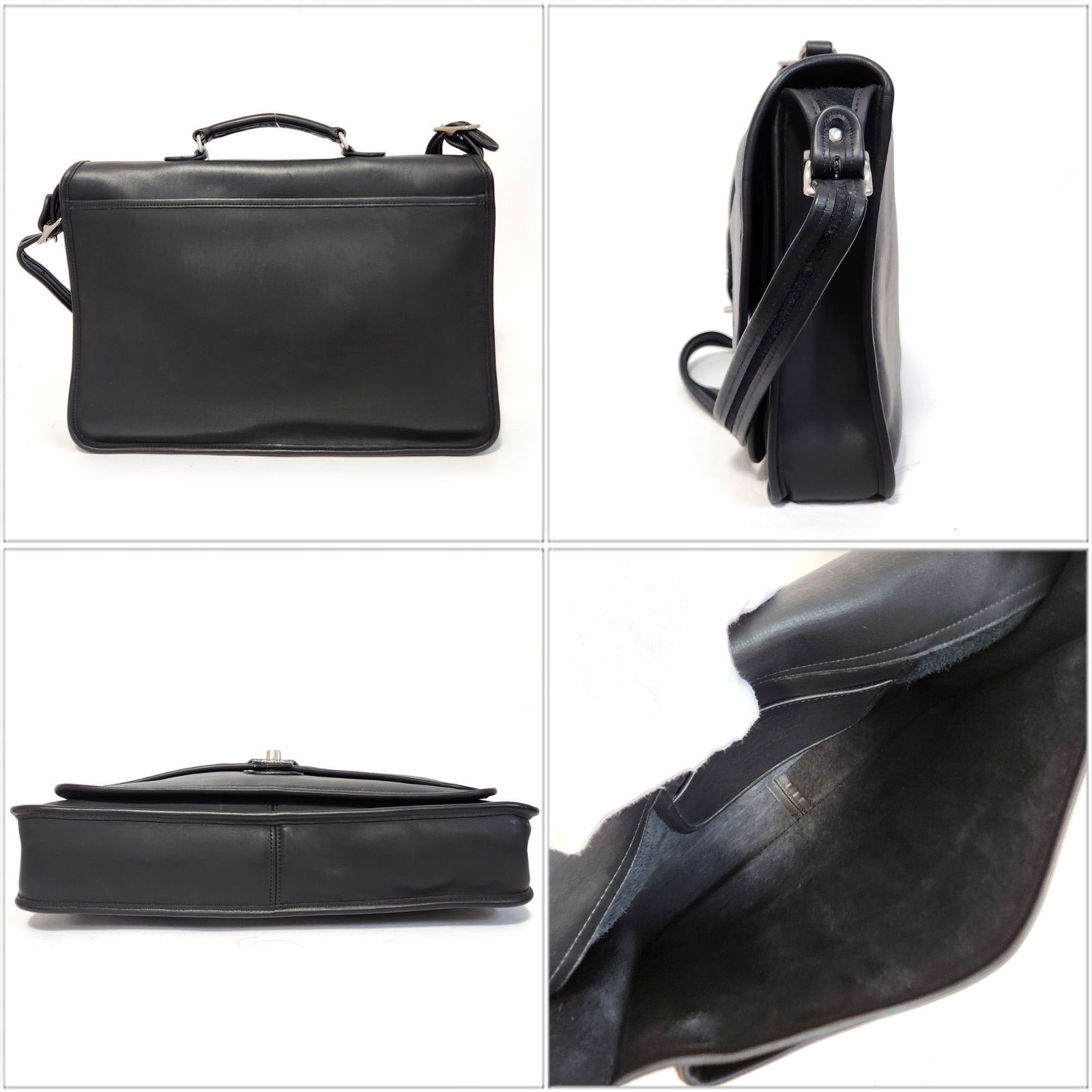COACH オールドコーチ 5180 2way ビジネスバッグ ブラック 超希少✨ COACH オールドコーチ 5180 2way ビジネスバッグ 黒