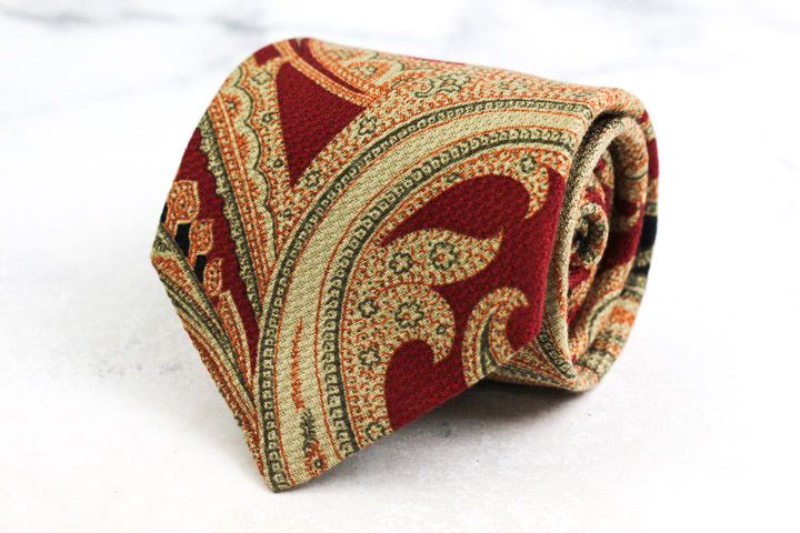 エトロ ブランド ネクタイ 総柄 ペイズリー 幾何学模様 シルク