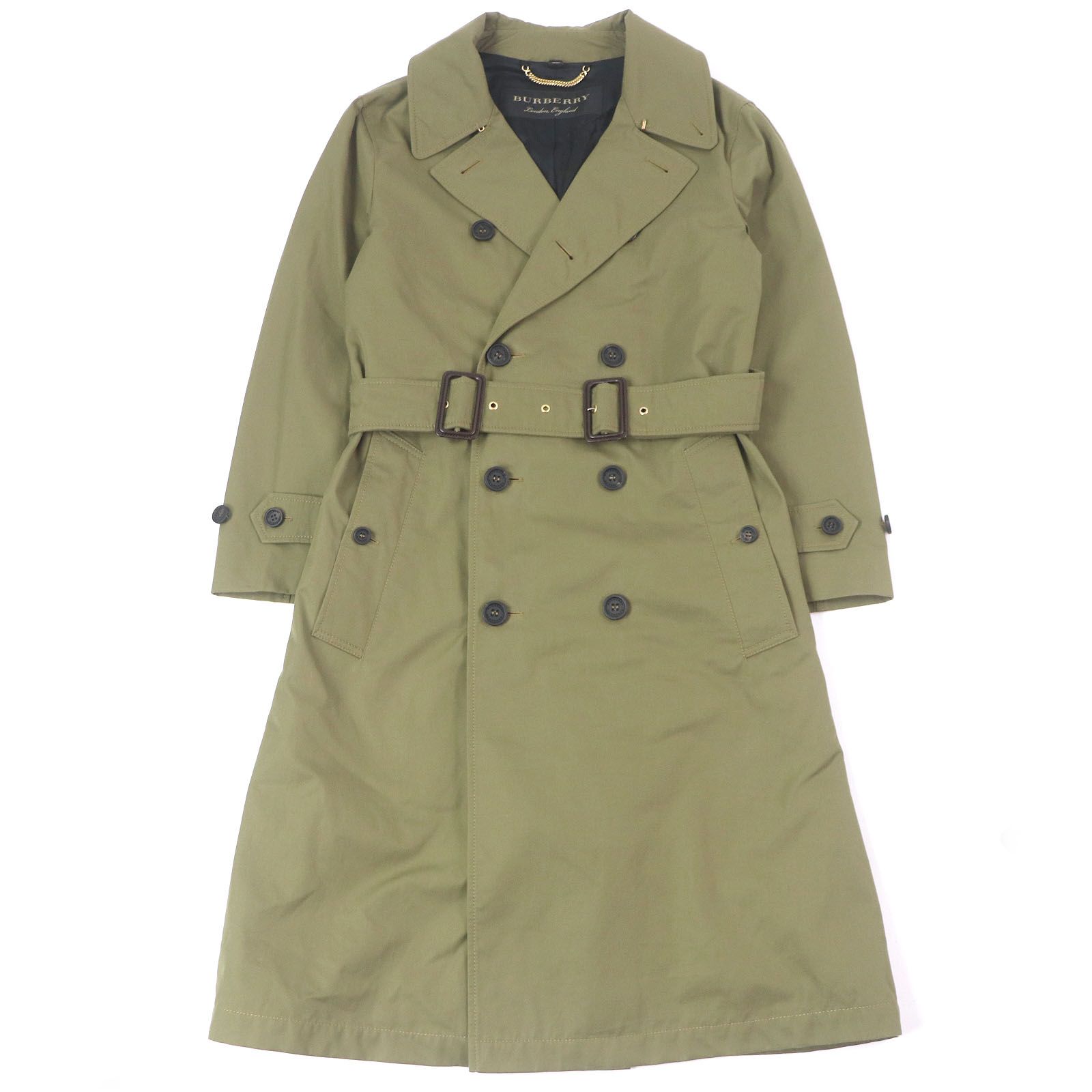 極美品□BURBERRY バーバリー 4551350 コットン100% ロゴボタン