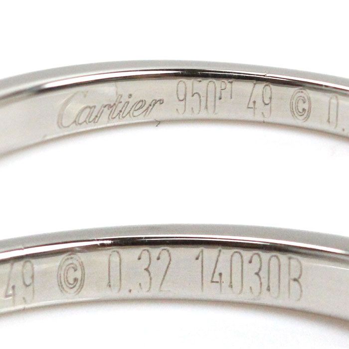 CARTIER カルティエ Pt950プラチナ ソリテール1895 ハーフエタニティ  
