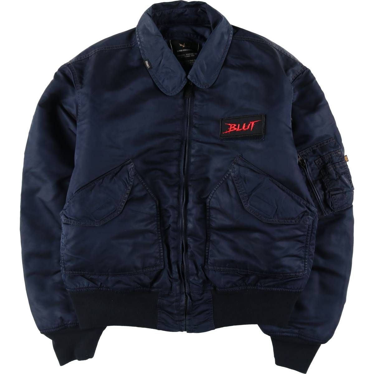 古着 民間品 アルファ ALPHA CWU-45/Pタイプ 中綿入り ミリタリー フライトジャケット メンズL相当/eaa520593