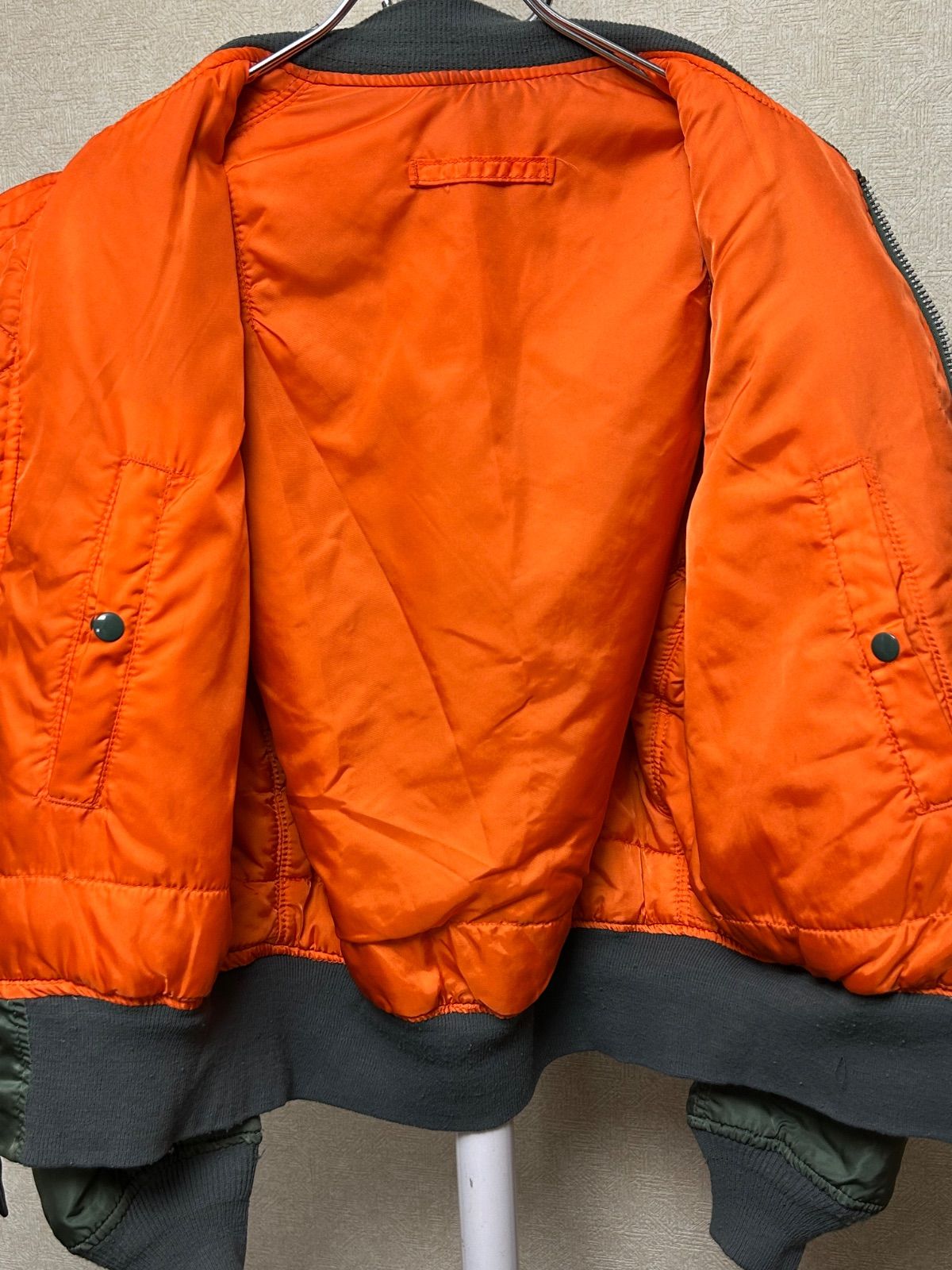 U.S.A.製時代 期名門ALPHA社MA-1フライトJKTテッパンOLIVE