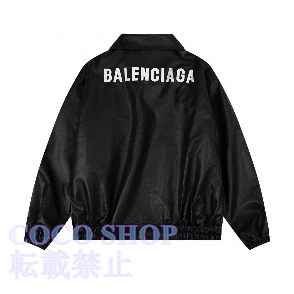 Balenciaga バレンシアガ レザーライダースジャケット ベースボール ジャケット - メルカリ