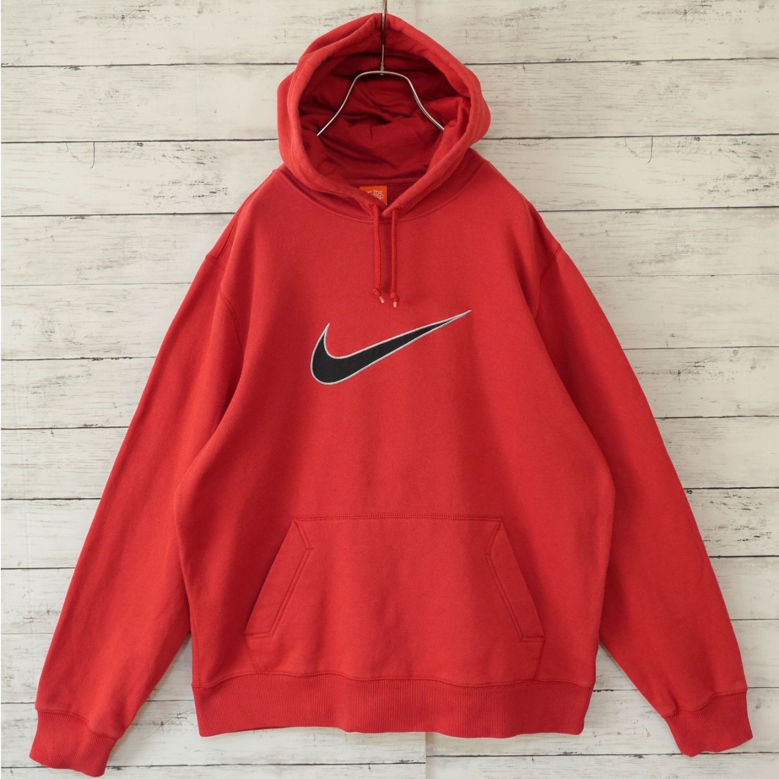 新品 ナイキ NIKE 刺繍 裏起毛 プルオーバー パーカー セットアップ NIKE ナイキ パイピングワッペンスウッシュ刺繍ロゴ 裏起毛 プル