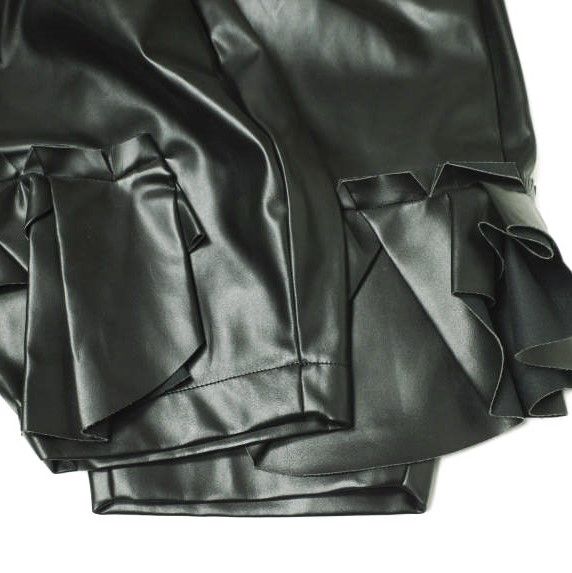 COMME des GARCONS コムデギャルソン 24AW 日本製 Ruffle Faux Leather