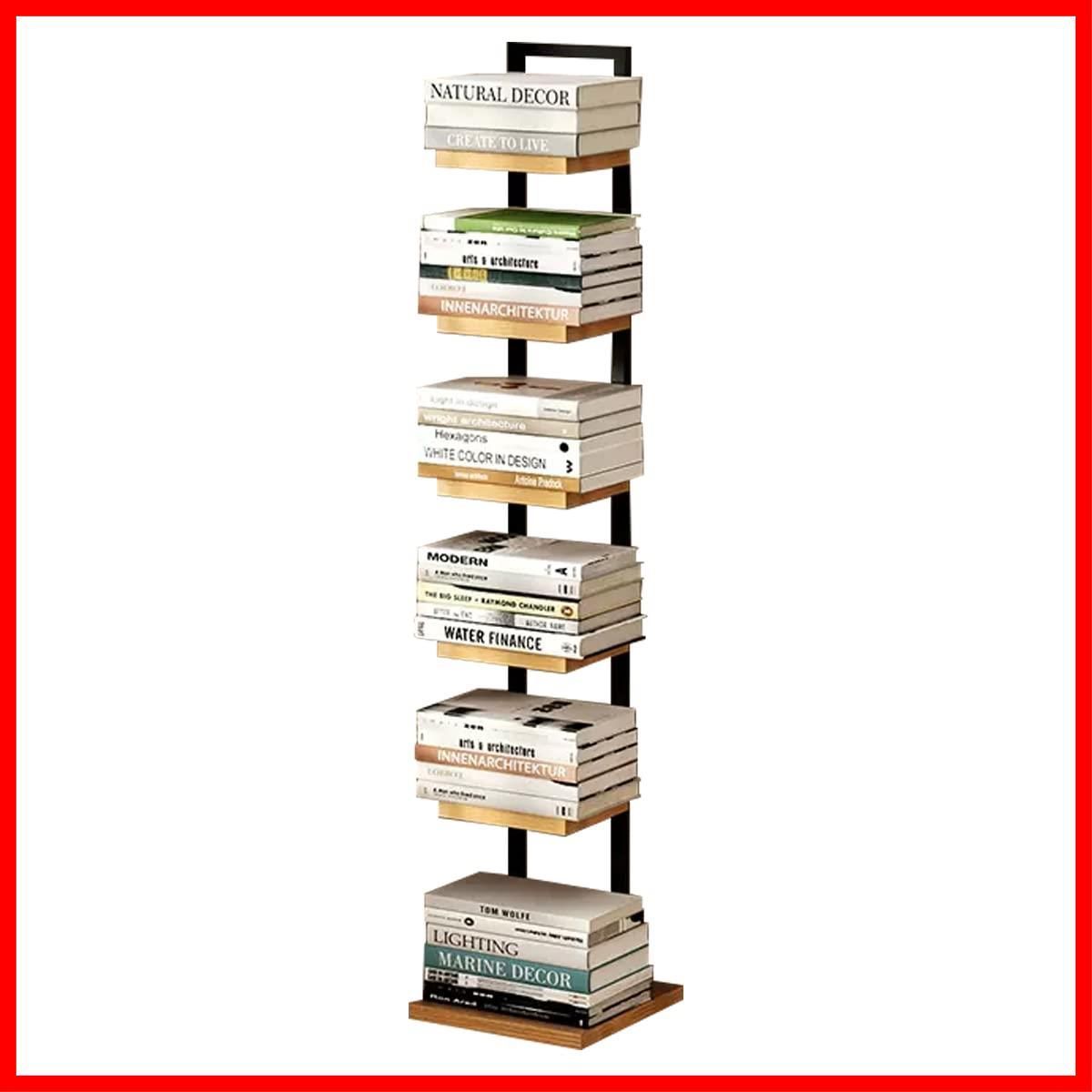 商品 シェルフ 木製棚板 オープンラック 収納棚 スチールフレーム 収納棚 収納ラック 省スペース 隙間収納 組立簡単 幅30cm×高さ143cm おしゃれ オフィス 最新式 大容量 キッチン収納 ブックタワー 書棚 6段 スリム インテリア 本棚