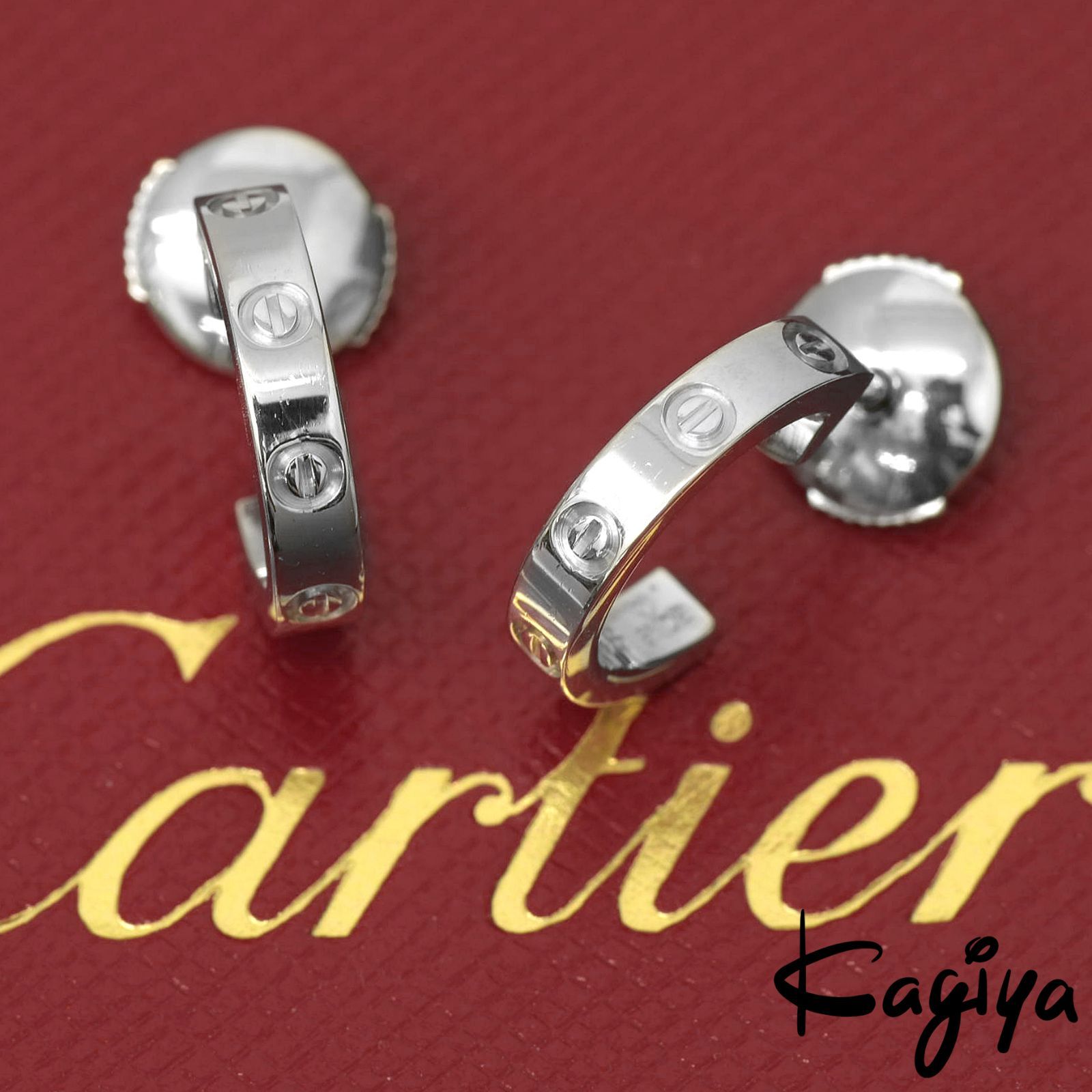 カルティエ　ラブピアス　ミニ　YG カルティエ ラブ フープピアス シングル YG｜ブランド買取なら