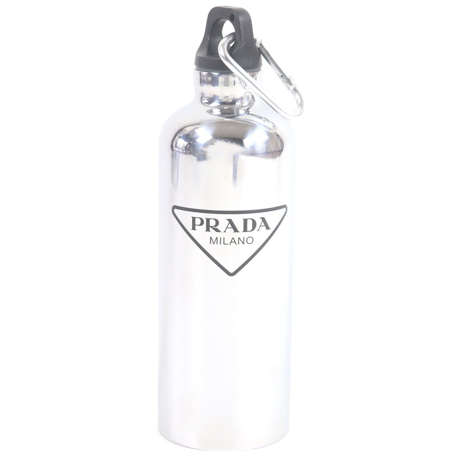 ♥品□PRADA プラダ 2UH003 トライアングルロゴ ステンレスボトル 水筒 タンブラー シルバー 500ml き メンズ レディース