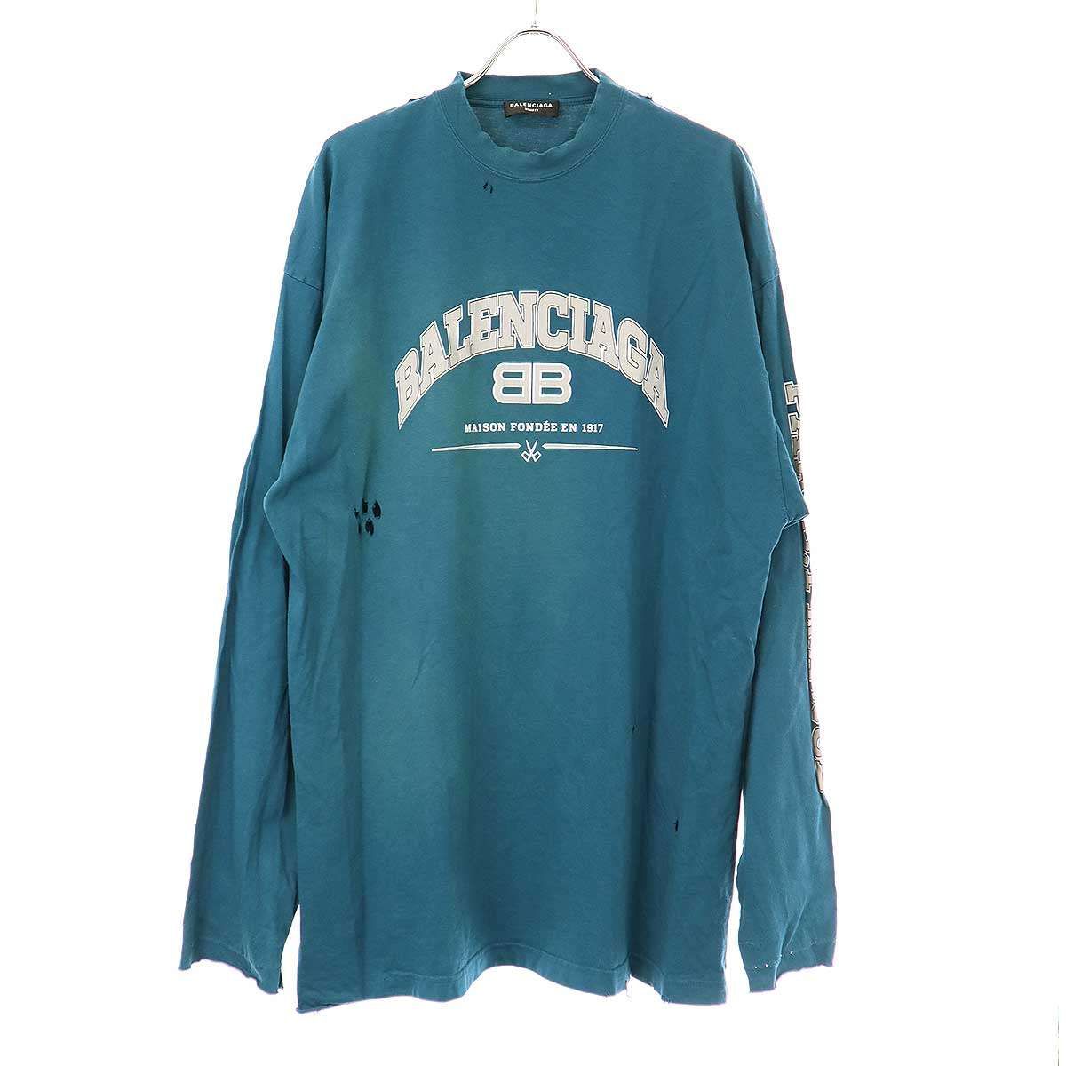 BALENCIAGA バレンシアガ 22SS ヴィンテージクラッシュ加工 ロング 