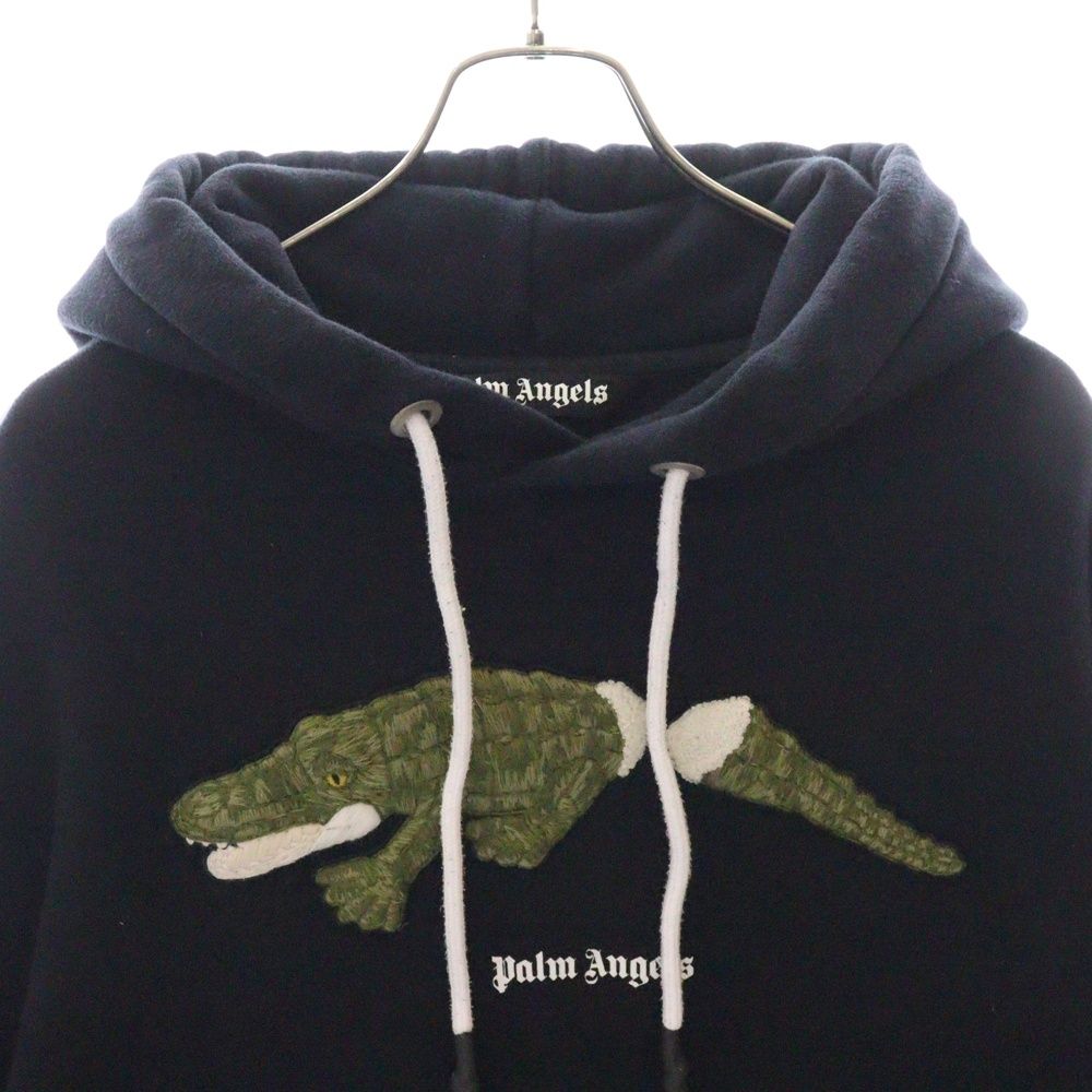 PALM ANGELS 刺繍 クロコダイル パーカー（Palm Angels ワニ刺繍