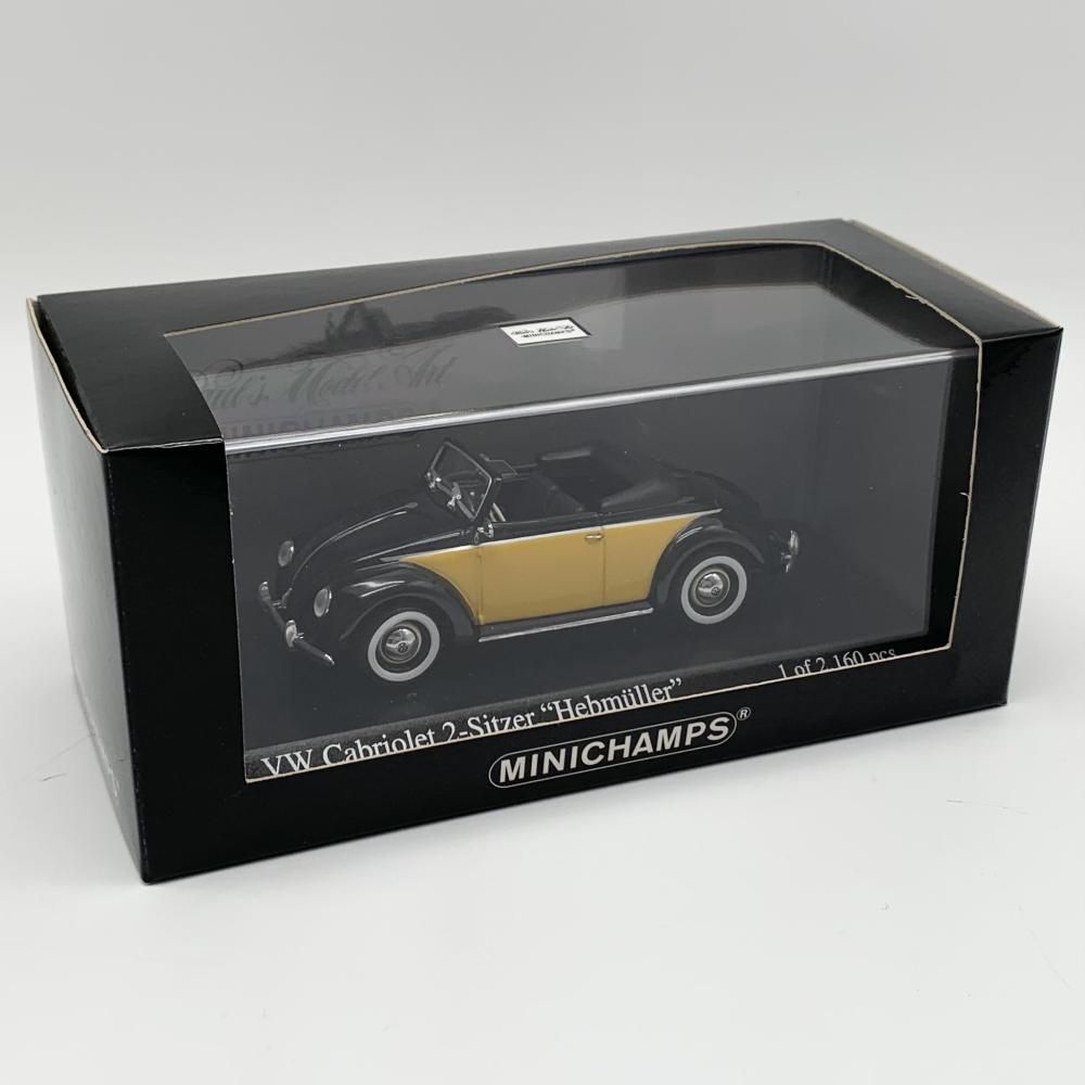訳有 MINICHAMPS ミニチャンプス 1|43 VW Hebmuller 1949 ブラック×イエロー 17