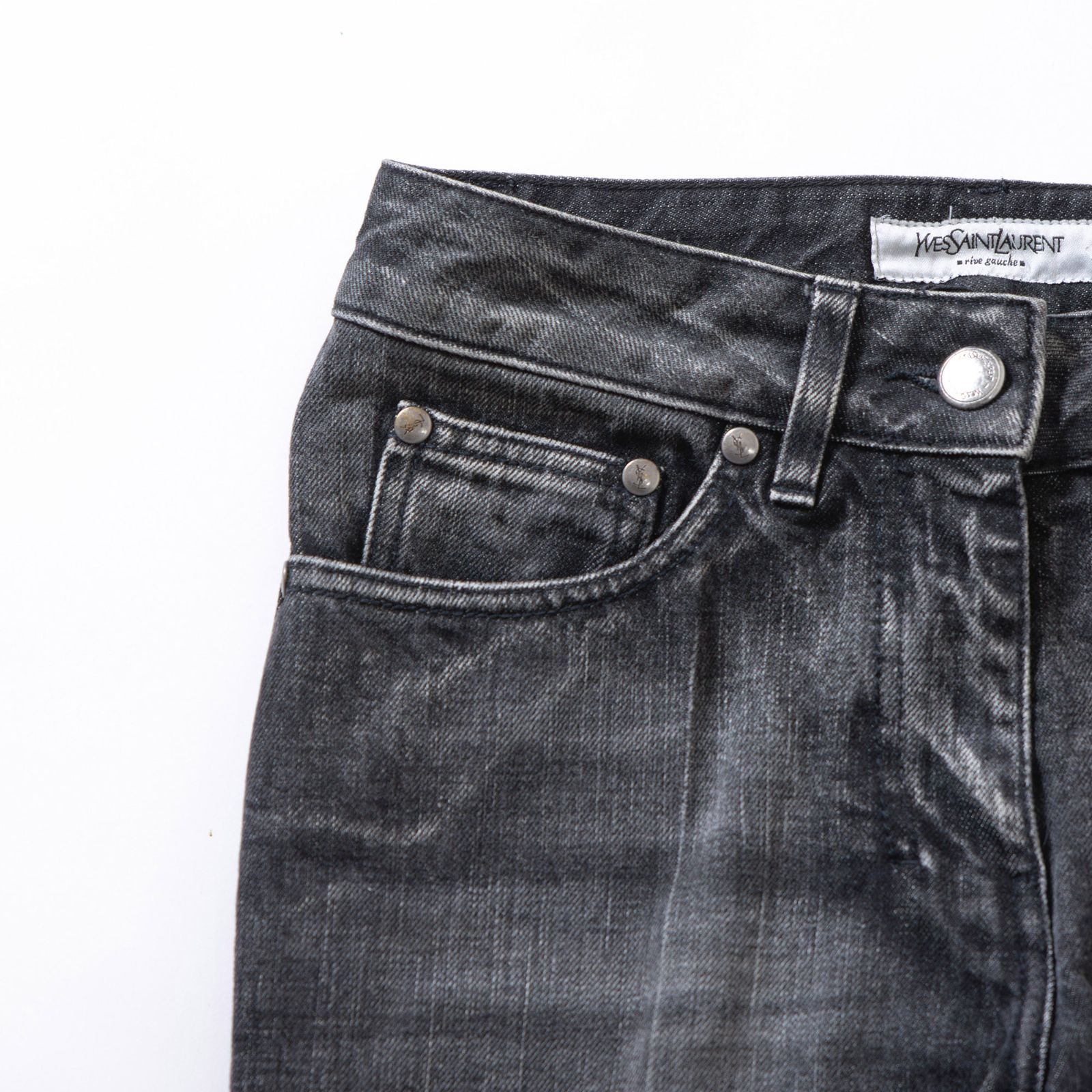 サンローラン Yves Saint Laurent rive gauche デニムパンツ ブーツ