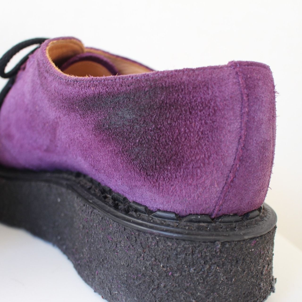 e Cox ラバーソール UK9 パープル・スエード e Cox ラバーソール UK9