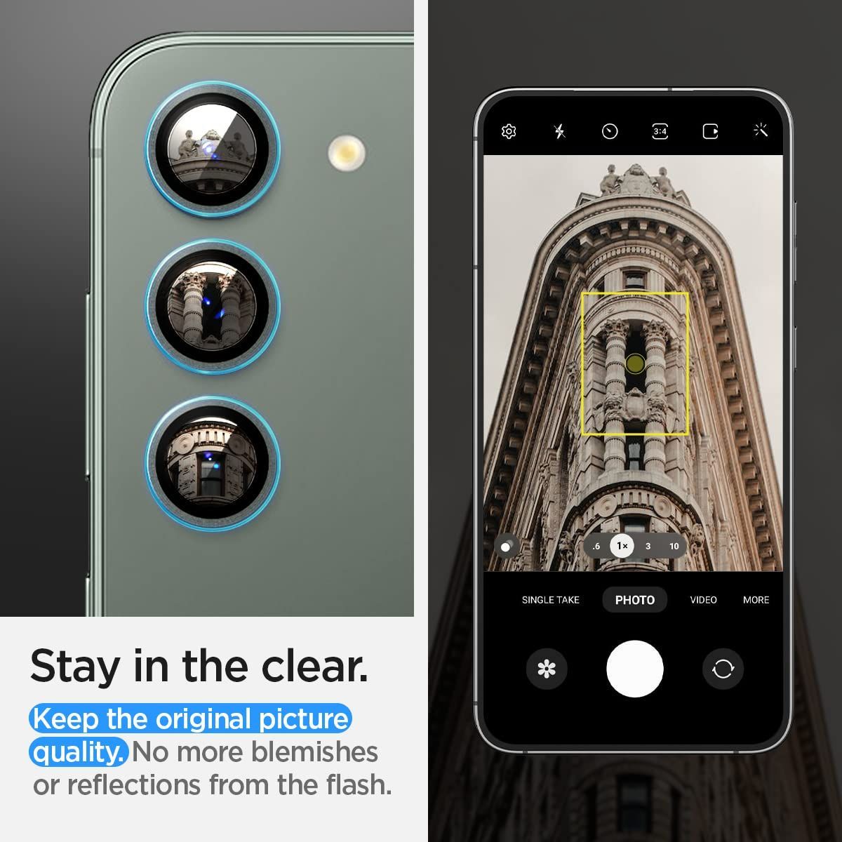 Spigen EZ Fit ガラスフィルム Galaxy S23 用 貼り付けキット付き 指紋認証 対応 ギャラクシー S23 対応 保護 フィルム 2枚入