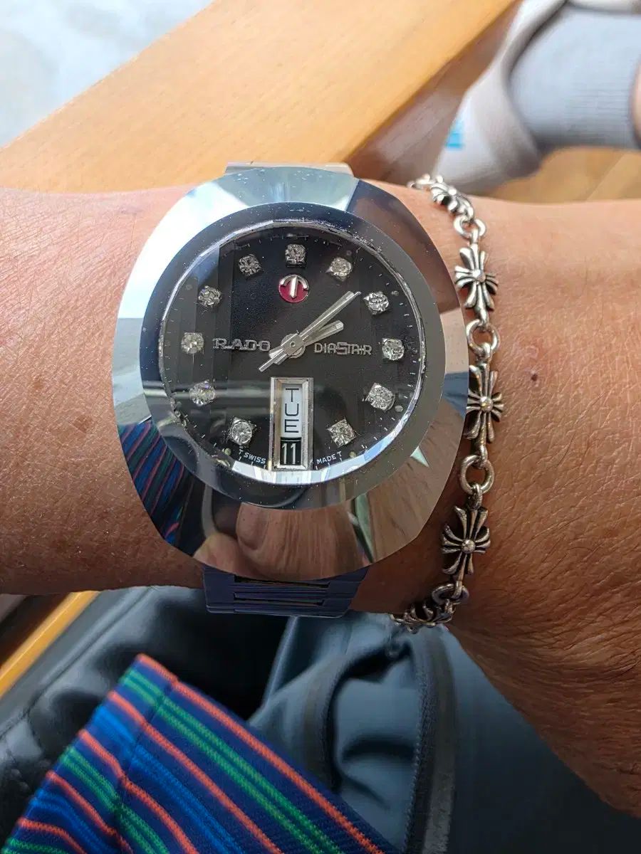 RADO ラドー 648.0413.3 DIASTAR ダイヤスター 自動巻き 腕時計　11Ｐダイヤ RADO - ☆美品 ラドー ダイアスター 648.0413.3 メンズ 中古の通販