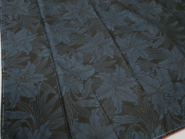 平和屋着物●本場大島紬　9マルキ　百合　正絹　逸品　未使用　CAAW8566yc 平和屋着物○本場大島紬 9マルキ 百合 正絹 逸品 未使用 CAAW8566yc