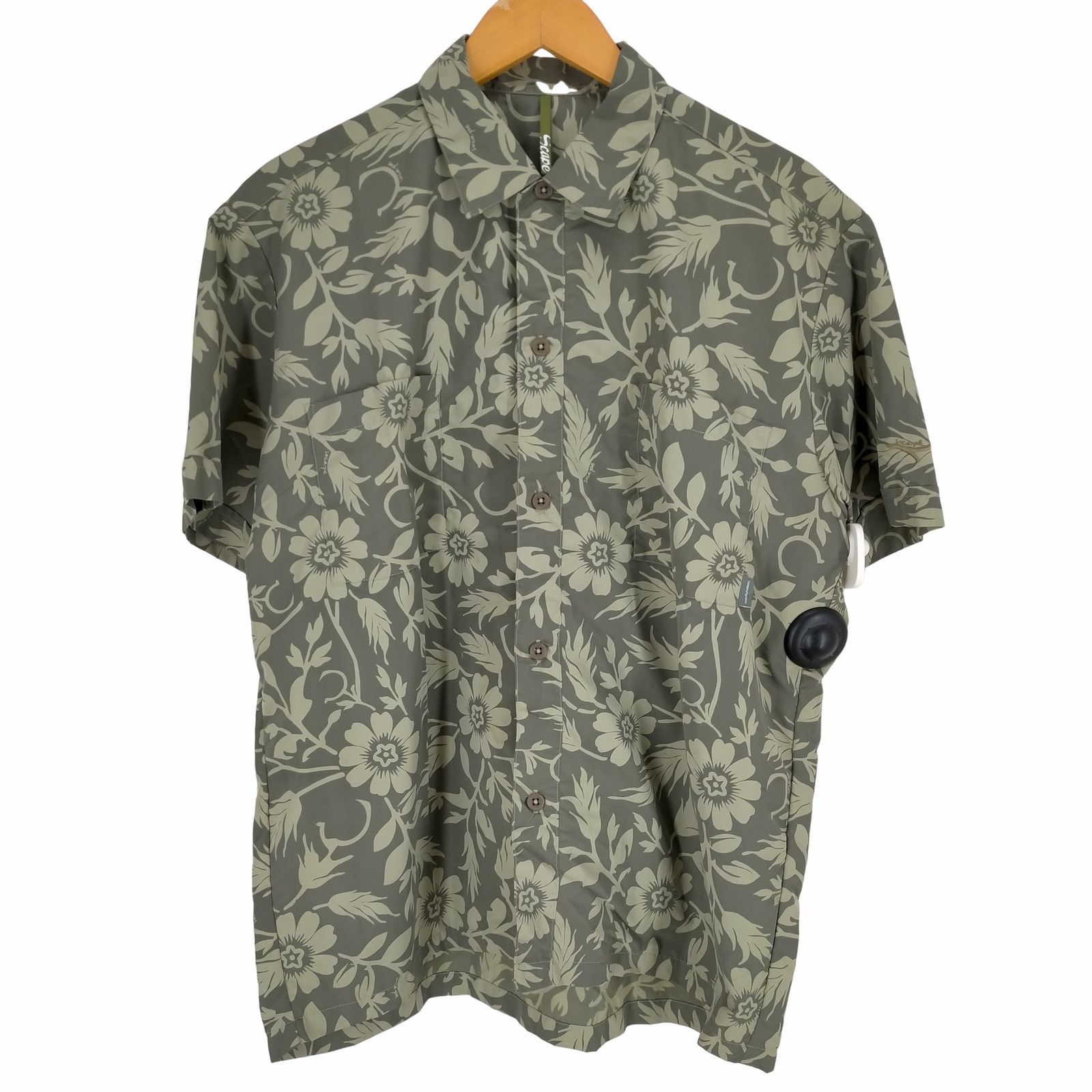 ダブルタップス WTAPS SCAPE 00S ボタニカル柄ナイロンアロハシャツ 