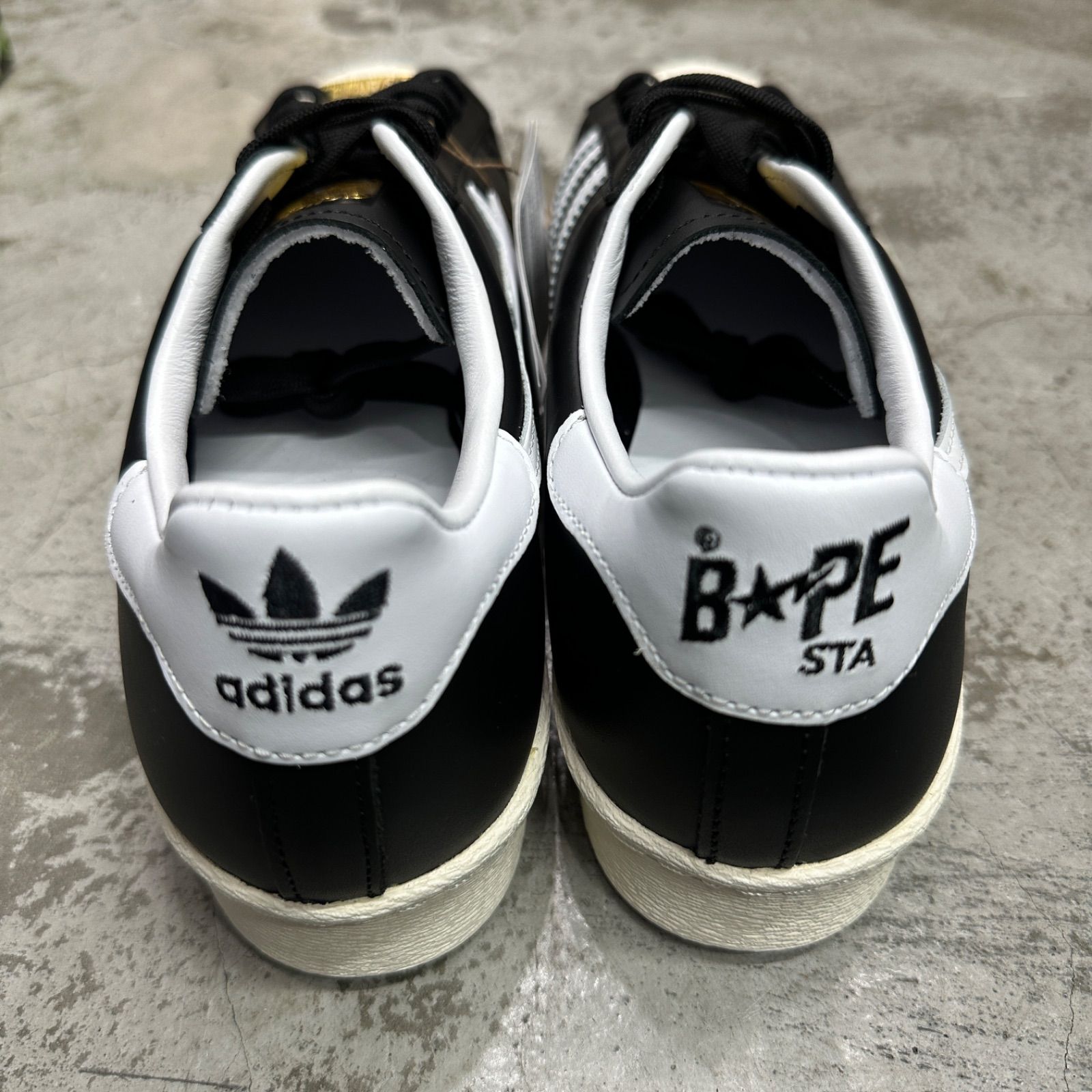 未使用品 A BATHING APE adidas Superstar Black コラボ スーパー 