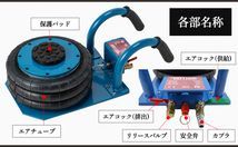 トラック タイヤ交換ジャッキアップ