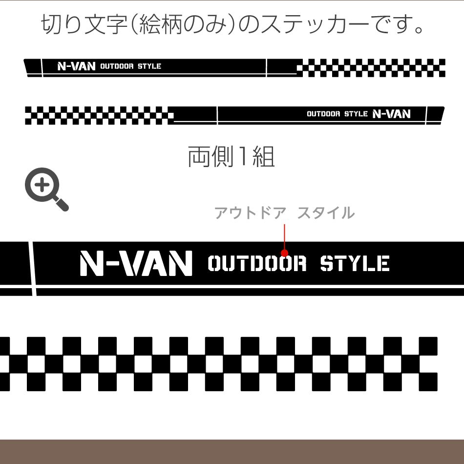 ホンダN-VANサイドステッカー A
