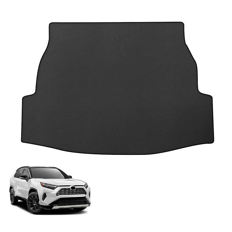 新型 RAV4 50系 車種専用 ラゲッジマット RAV4 専用 2Dトランクマット PVC素材 カーゴマット 滑り止め 巻け収納 保護マット 防水 耐汚れ 耐摩擦 ラゲッジトレイ 取付簡単 カスタム 内装パーツ