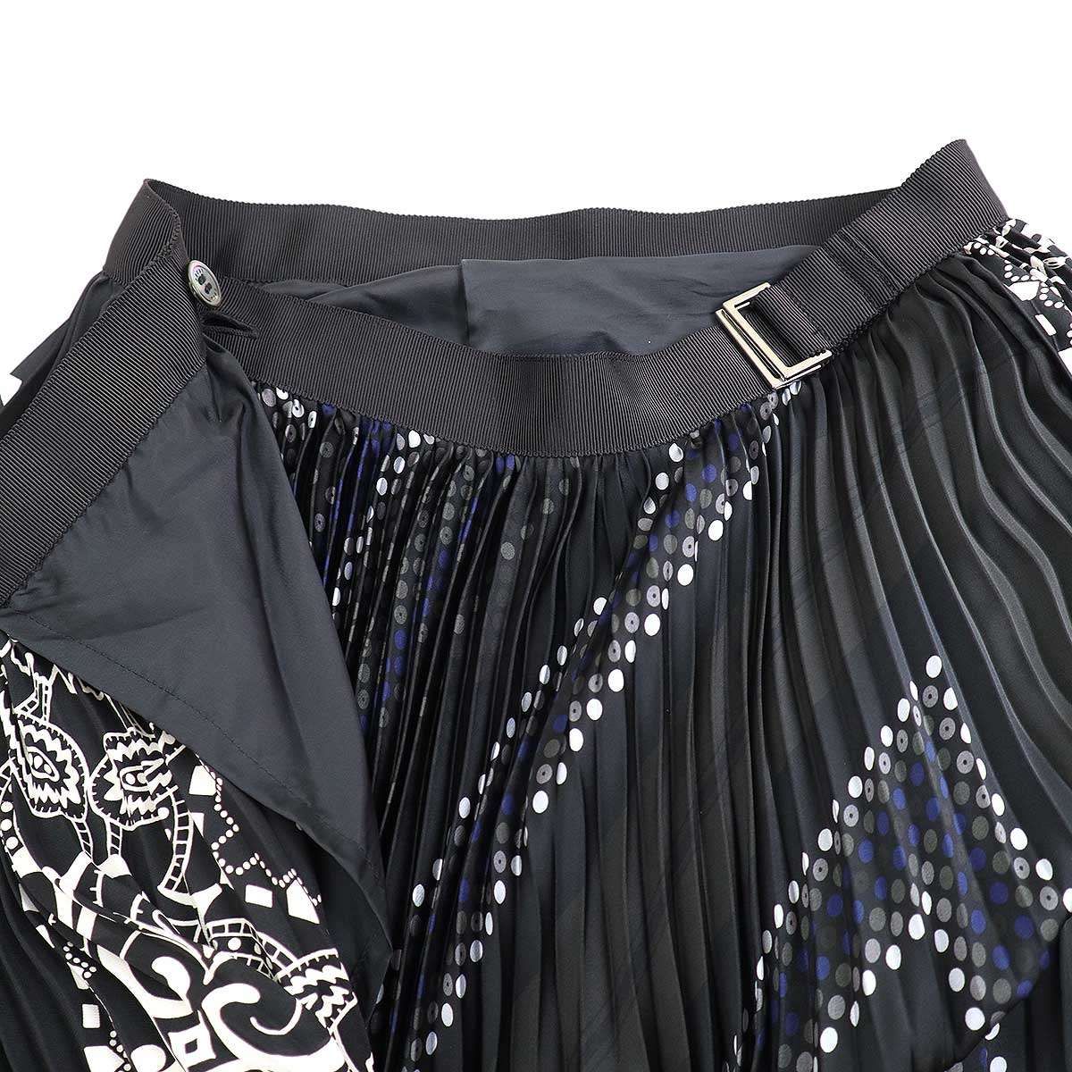 sacai サカイ 21SS Archive Print Mix Skirt アーカイブプリント 