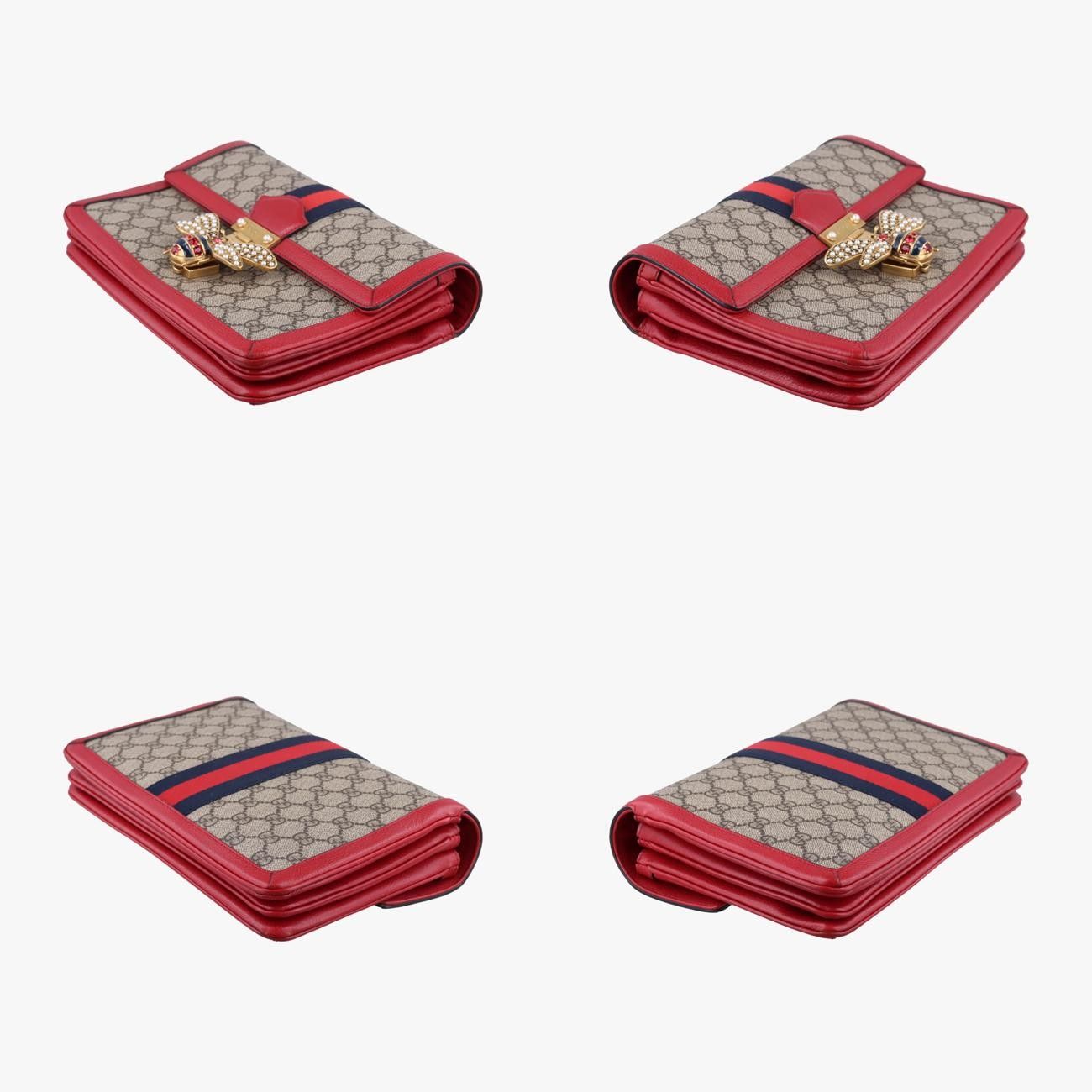 グッチGucciクイーン マーガレットベージュ×マルチ