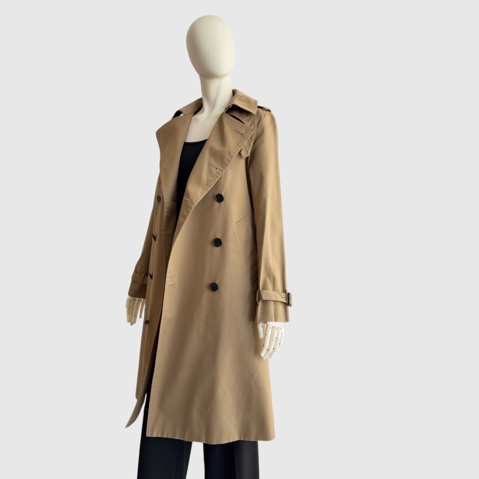 HYKE ハイク トレンチコート レディース ベージュ ロングコート  