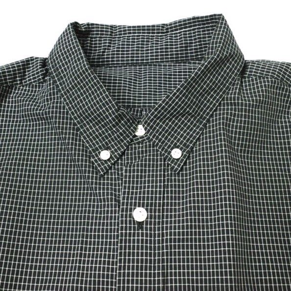 SSZ x MIN-NANO エスエスズィー ミンナノ 23AW 別注 BLACK CHECK SHIRT ブラックチェック オーバーサイズBDシャツ 11-11-0635-139 L BLACK 長袖 BEAMS ボタンダウン トップス g15998