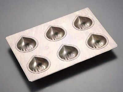 千代田金属 コンセプトモデル 1|4サイズ マロンケーキ型 6連 chiyoda チヨダ