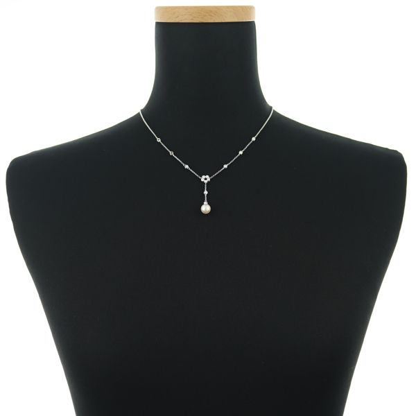 TASAKI ダイヤモンド ネックレス TASAKI タサキ ネックレス ダイヤ ダイヤモンド 0.38ct 3P K18WG