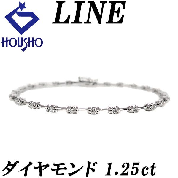 ライン デビアス DE BEERS ダイヤモンド ブレスレット K18