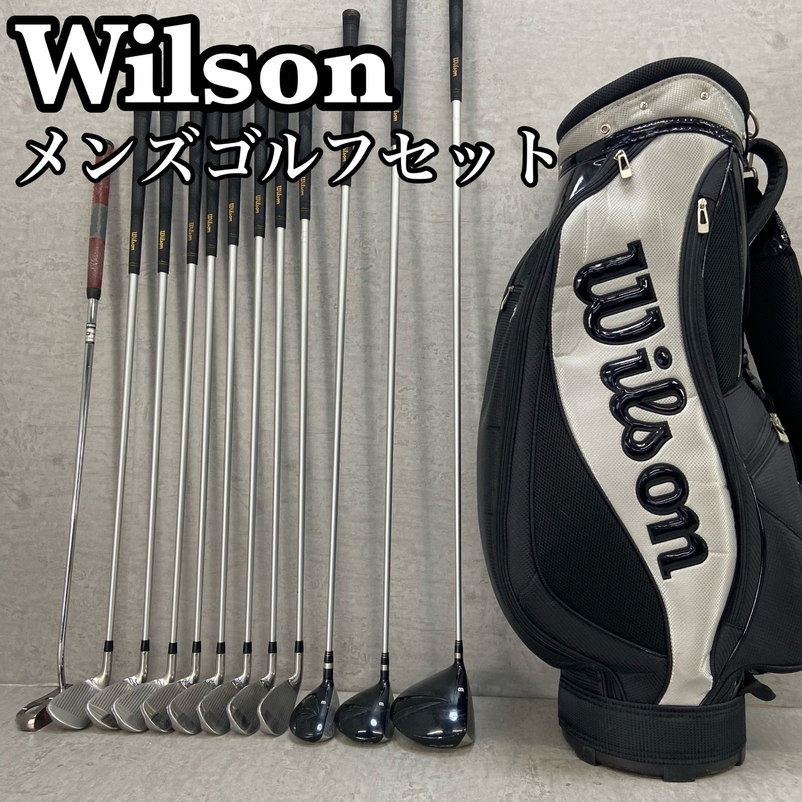 Wilson ウィルソン KILLAR WHALE キラーホエール メンズ ゴルフ12本セット カーボン SR 右利き用 キャディバッグ ヘッドカバー  - メルカリ