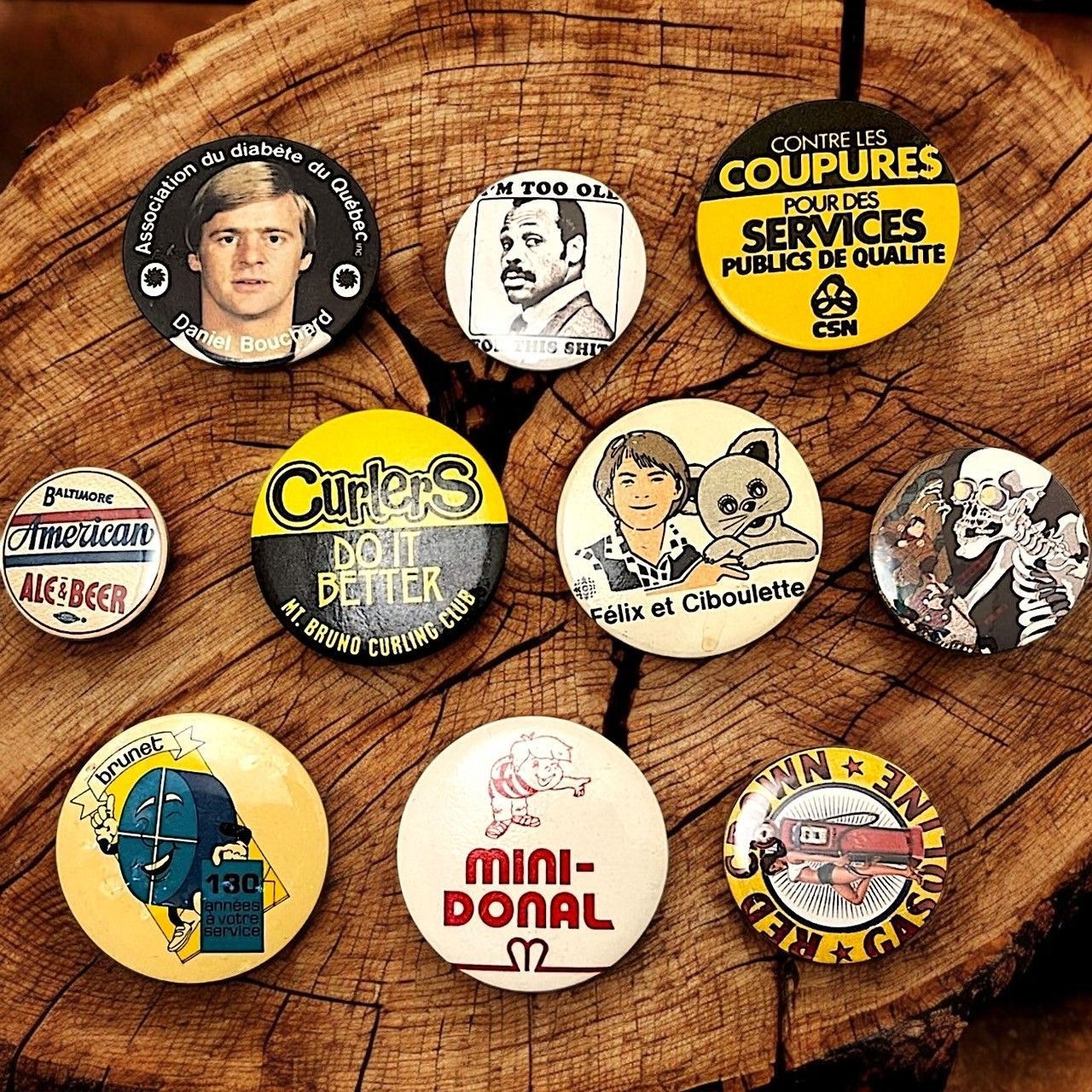 缶バッジ ビンテージ アンティーク BI 50s ~ 60s 70s 80s 90s