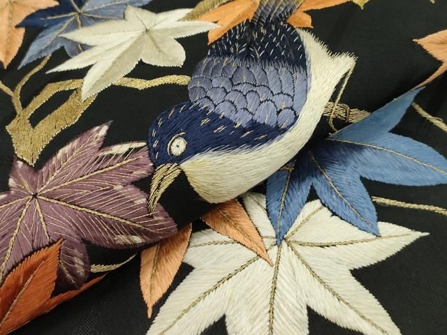 平和屋本店□極上 京都染織メーカー・貴久樹謹製 イカット 綿 全通柄  