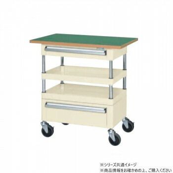 サカエ CSパールワゴン中量タイプ 引出し 天板付 アイボリー CSP-7572ACTFSEI