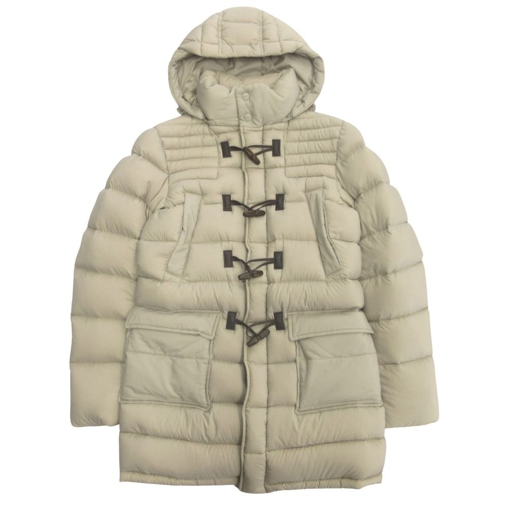 HERNO ヘルノ デタッチャブル フード ダッフル ダウン コート ダウン コート ジャケット ブルゾン パーカー ライトベージュ メンズ 古着