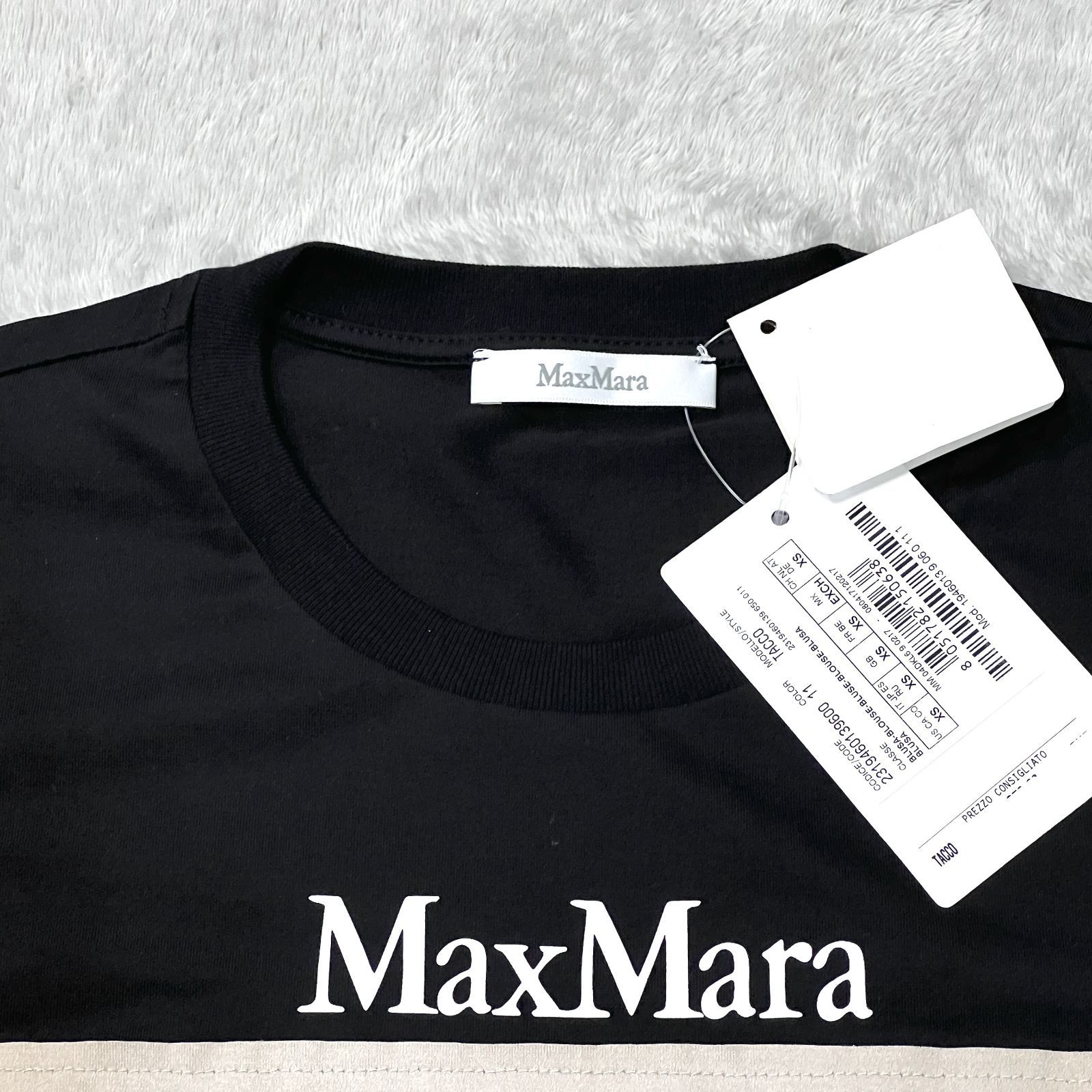Max Mara マックスマーラ TACCO ホワイト半袖Tシャツ イタリア正規品 新品 ホワイト