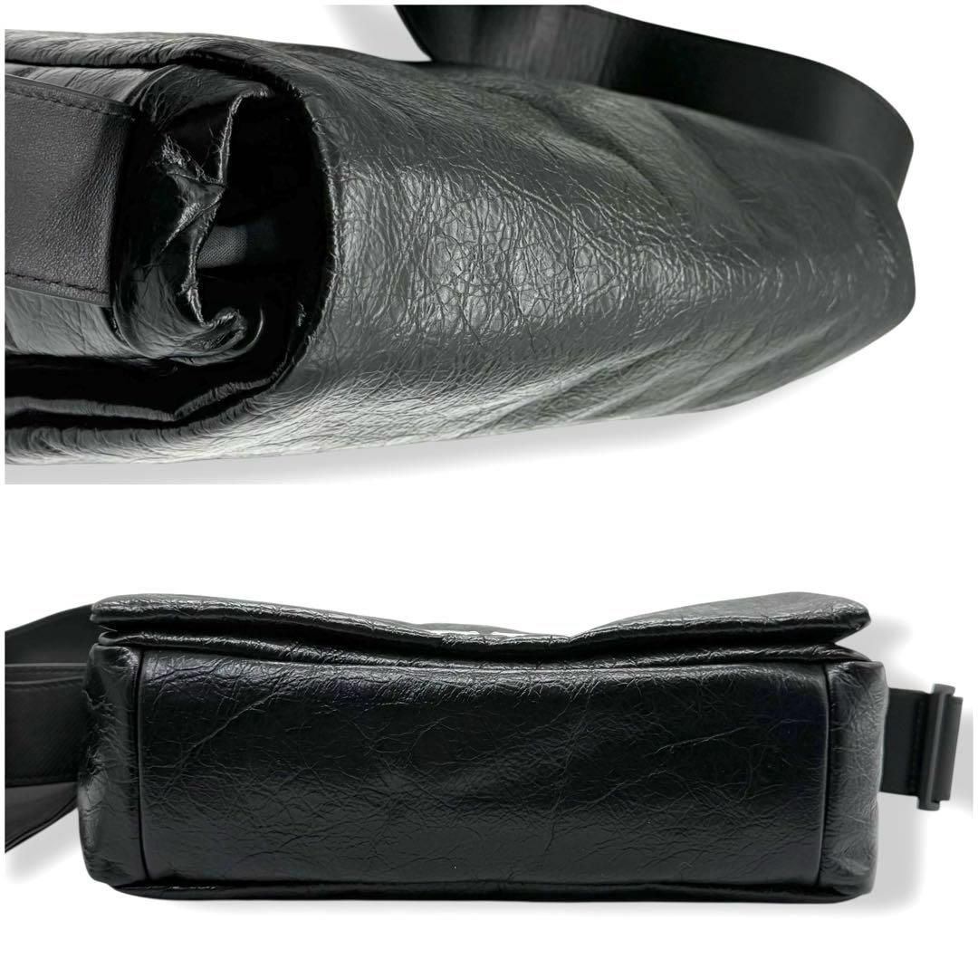 新品同様 バレンシアガ モナコ ショルダーバッグ ブラック レザー 3994
